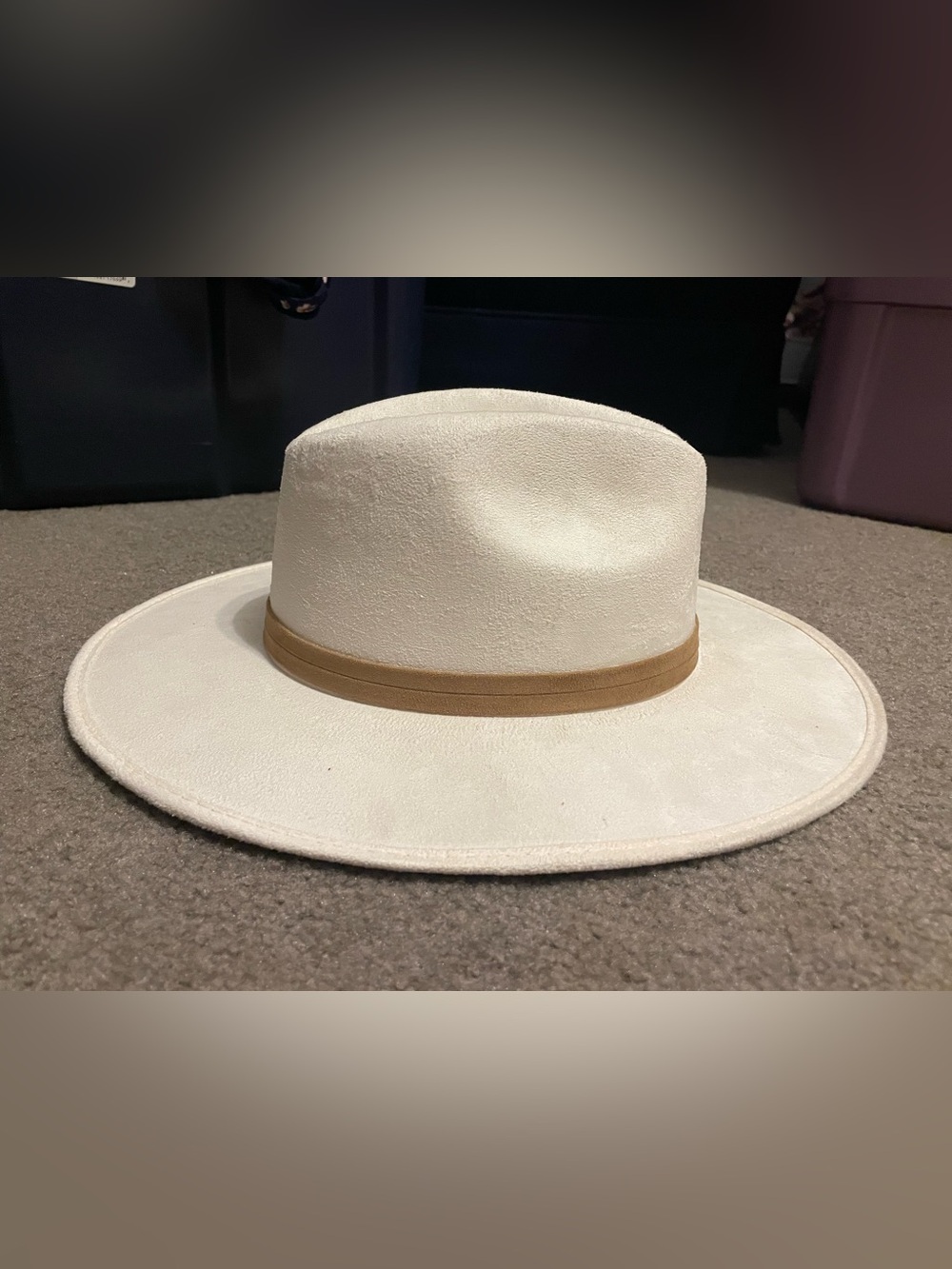Cream hat